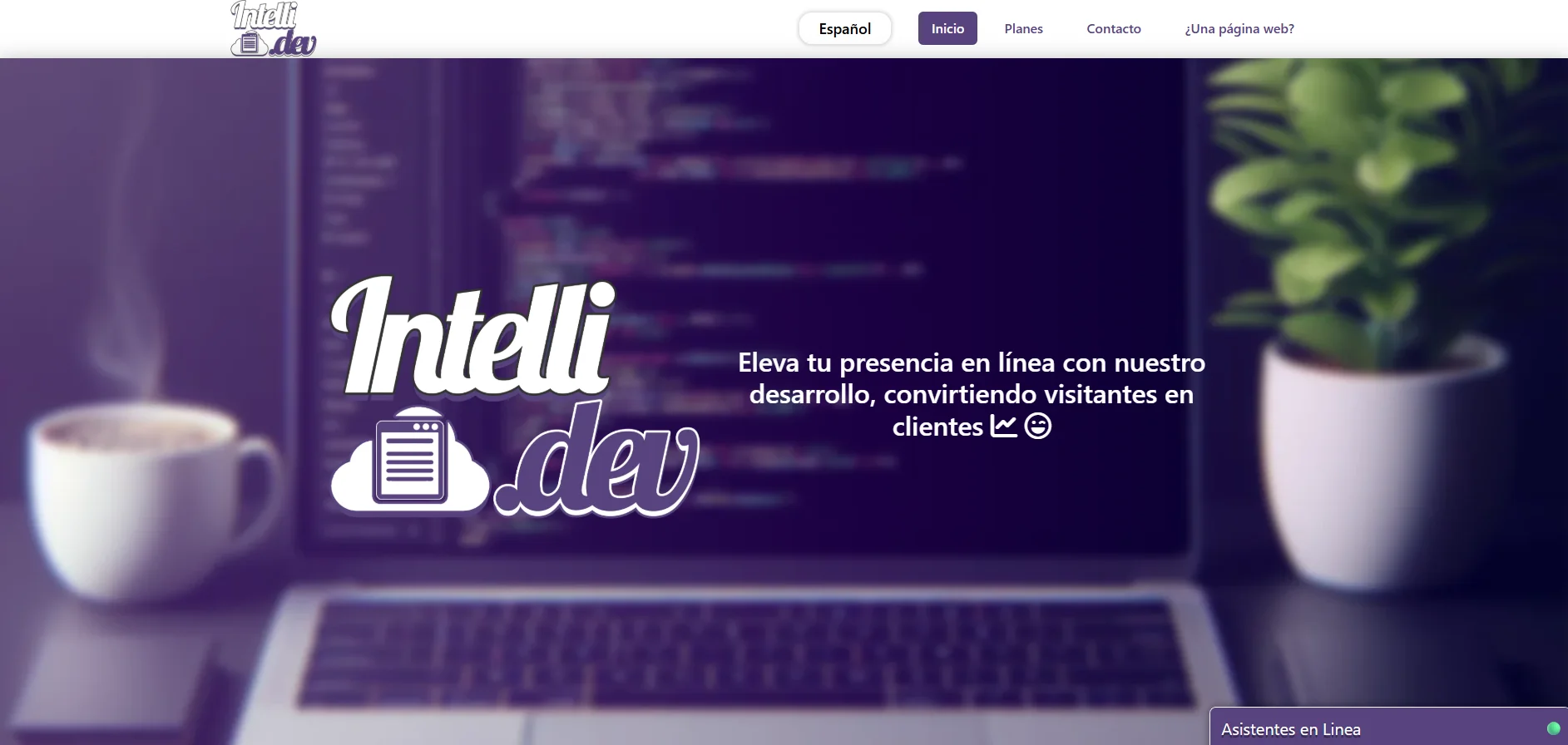 Página agencia Intelli.Dev