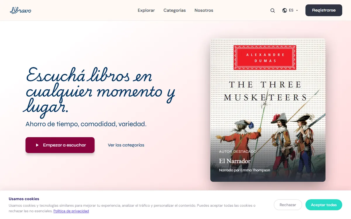 Libravo — Audiolibros y Resúmenes por Suscripción